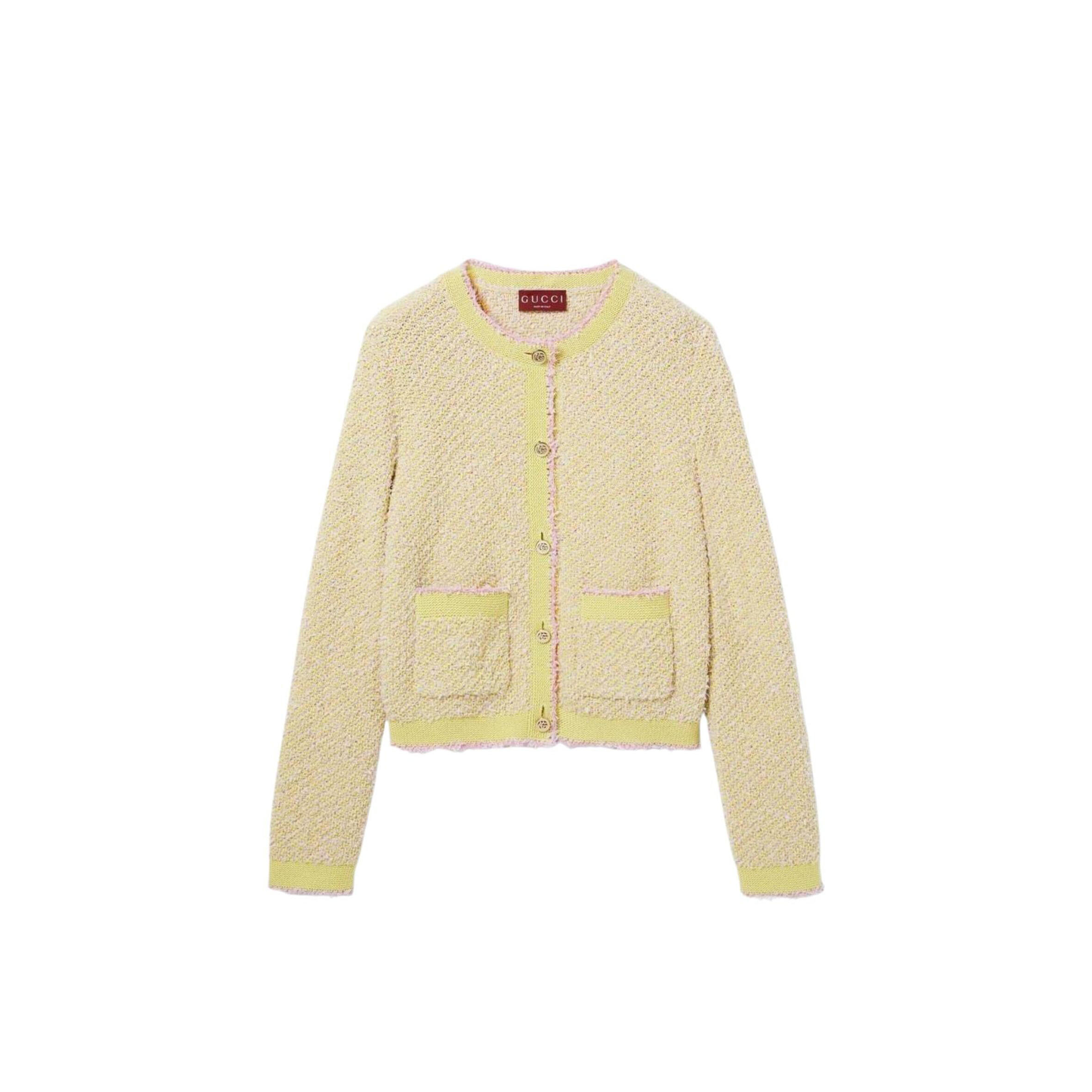 Gvc*1 yellow cotton cardigan 4662121